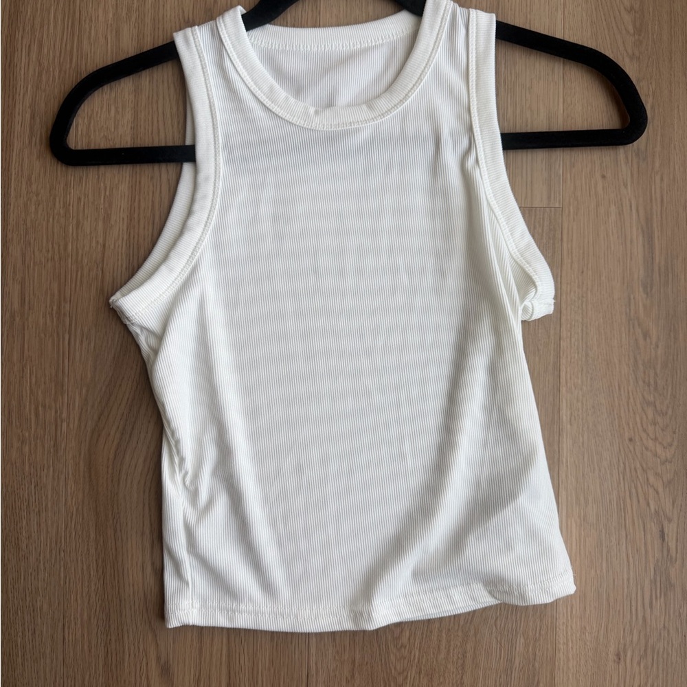 Shein Women Size Medium Classic White Sleeveless Top